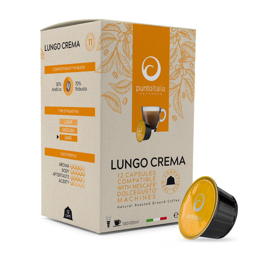 Lungo Dolce Gusto All Capsules PUNTO ITALIA ESPRESSO LUNGO CREMA